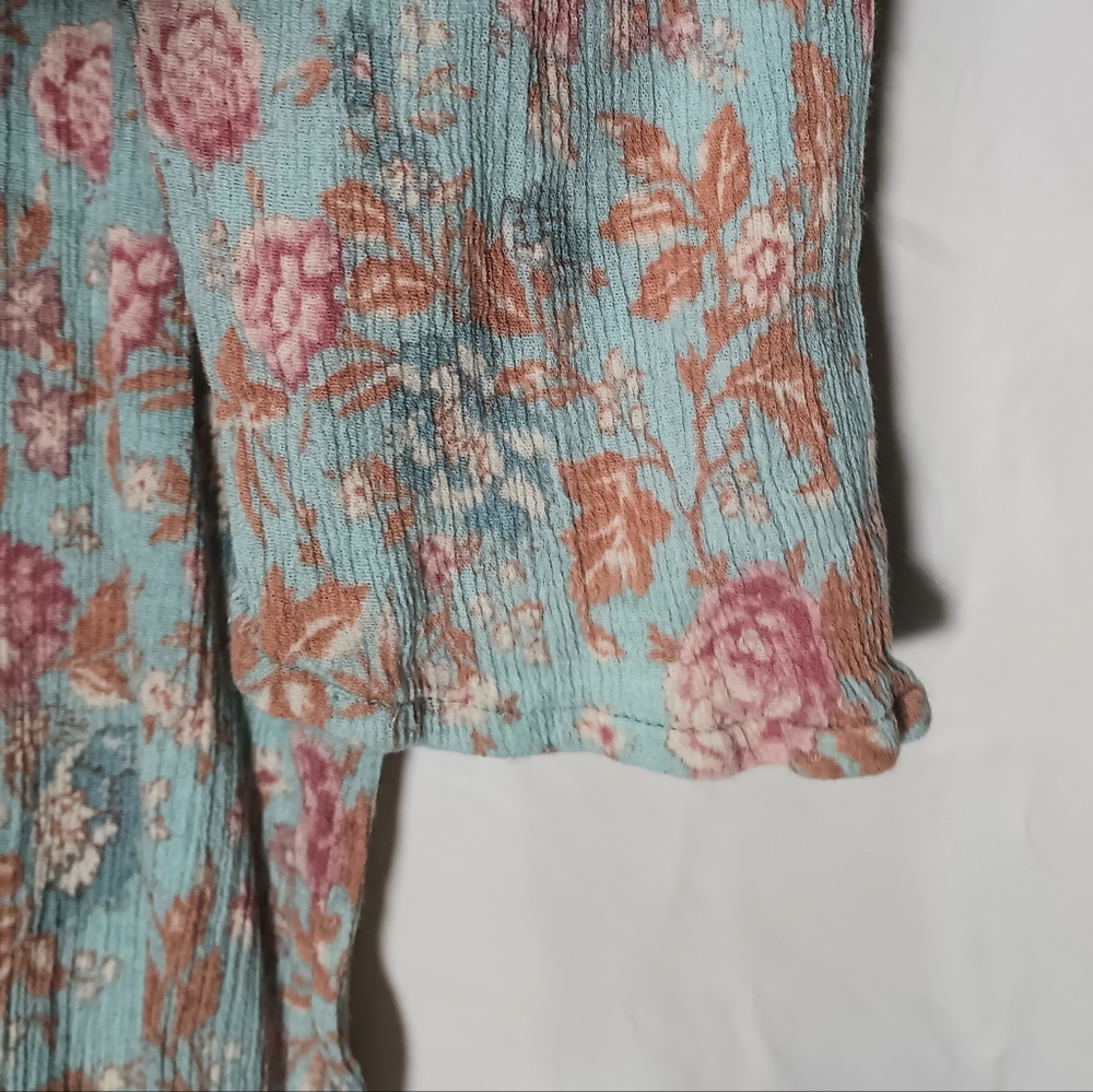 Plus Size Chaps Print Peasant Top 2x Top In Beaut… - image 6